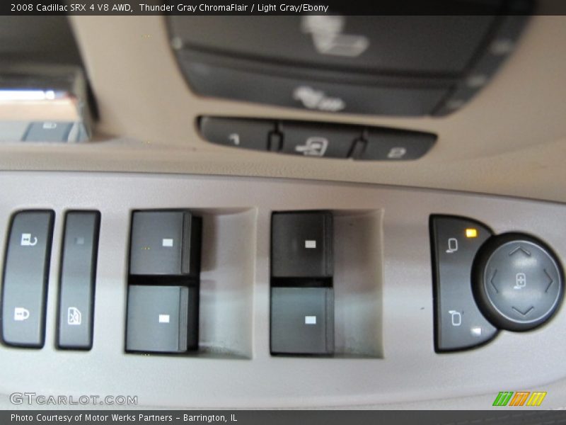 Thunder Gray ChromaFlair / Light Gray/Ebony 2008 Cadillac SRX 4 V8 AWD