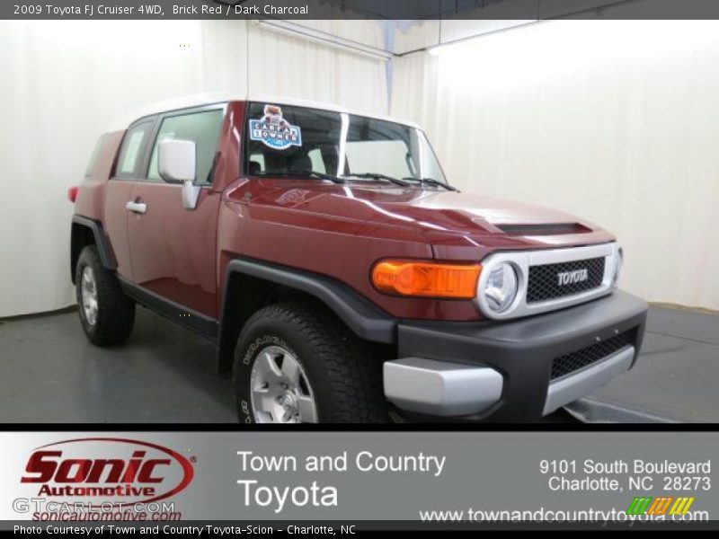 Brick Red / Dark Charcoal 2009 Toyota FJ Cruiser 4WD