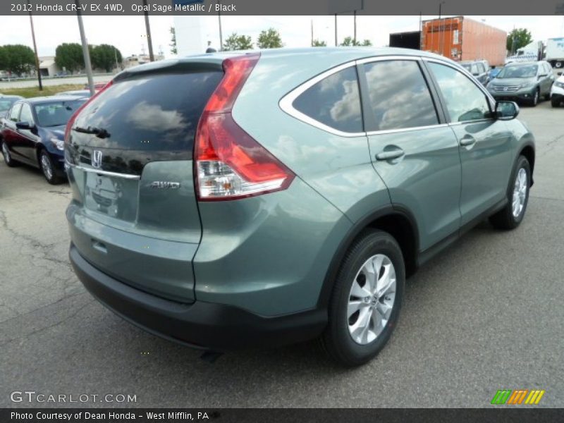 Opal Sage Metallic / Black 2012 Honda CR-V EX 4WD