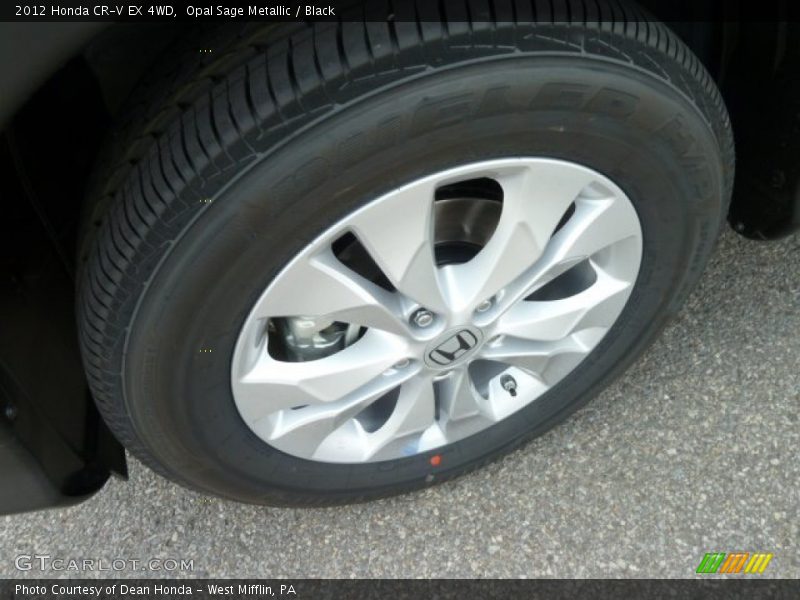 Opal Sage Metallic / Black 2012 Honda CR-V EX 4WD