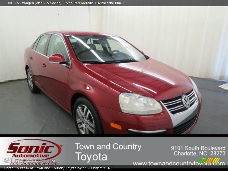 Spice Red Metallic / Anthracite Black 2006 Volkswagen Jetta 2.5 Sedan