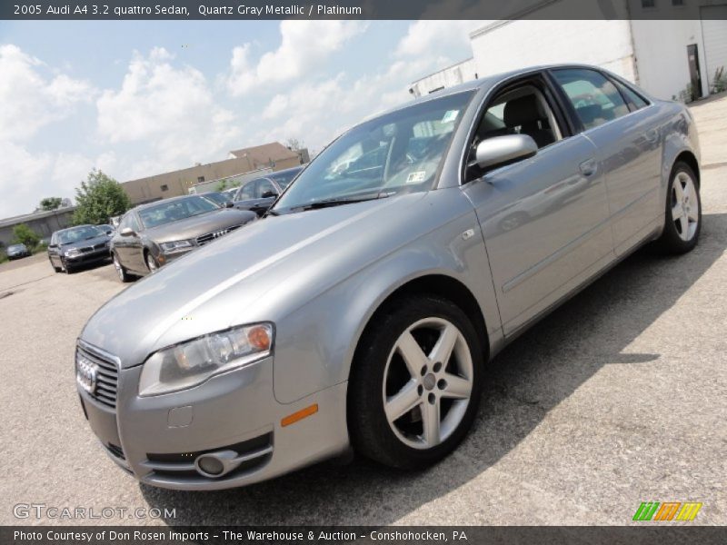 Quartz Gray Metallic / Platinum 2005 Audi A4 3.2 quattro Sedan