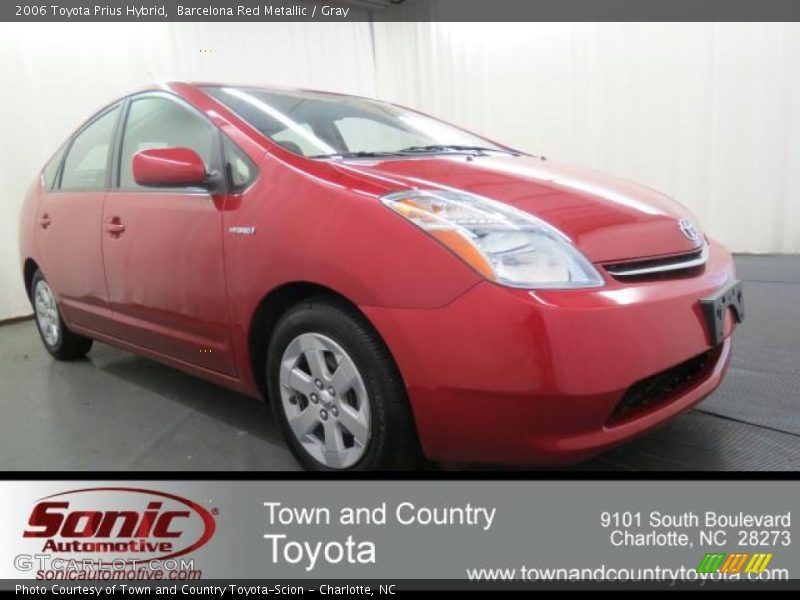 Barcelona Red Metallic / Gray 2006 Toyota Prius Hybrid