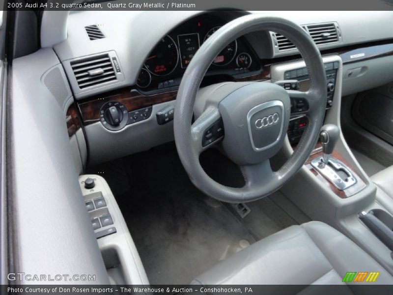 Quartz Gray Metallic / Platinum 2005 Audi A4 3.2 quattro Sedan