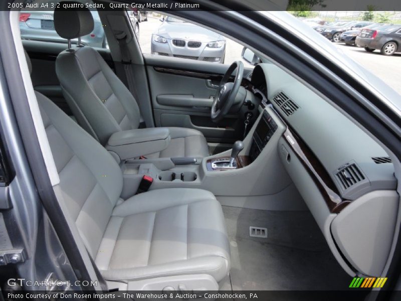 Quartz Gray Metallic / Platinum 2005 Audi A4 3.2 quattro Sedan