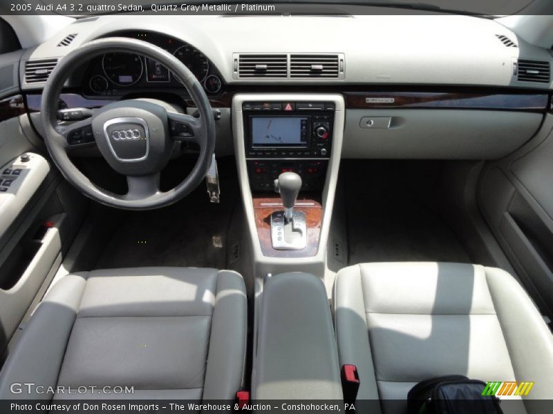 Quartz Gray Metallic / Platinum 2005 Audi A4 3.2 quattro Sedan