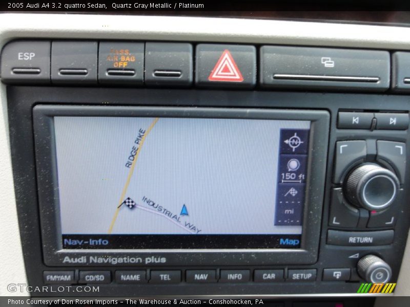 Quartz Gray Metallic / Platinum 2005 Audi A4 3.2 quattro Sedan