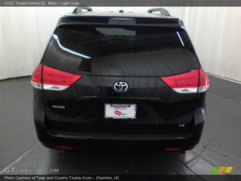Black / Light Gray 2012 Toyota Sienna LE