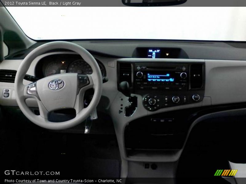Black / Light Gray 2012 Toyota Sienna LE