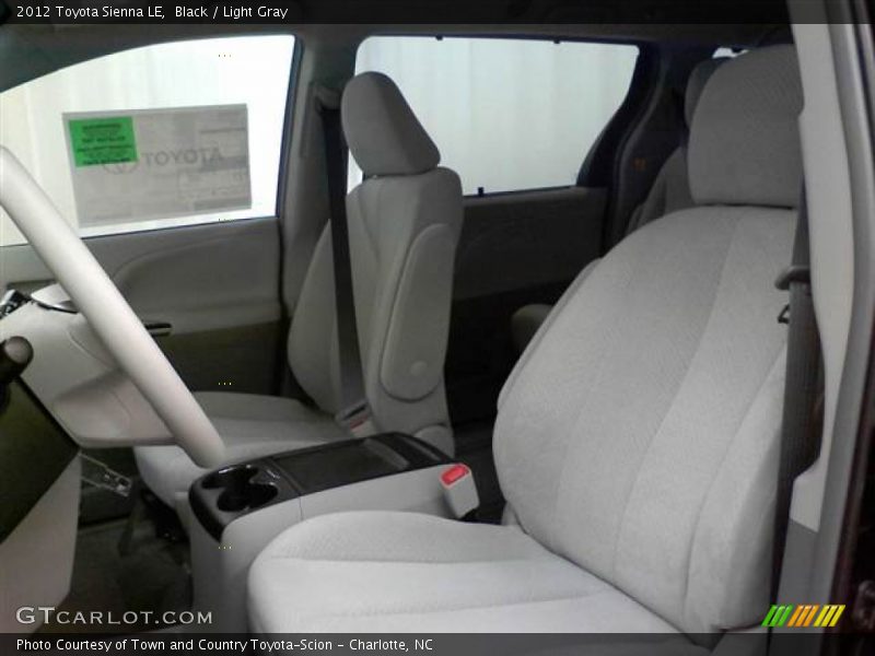 Black / Light Gray 2012 Toyota Sienna LE