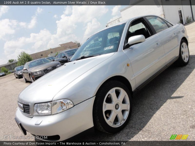 Aluminum Silver Metallic / Onyx Black 1998 Audi A4 2.8 quattro Sedan