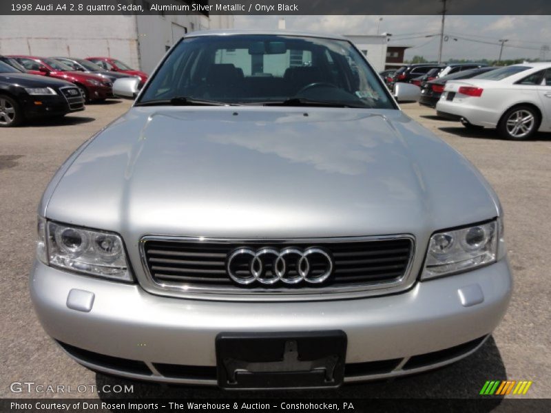 Aluminum Silver Metallic / Onyx Black 1998 Audi A4 2.8 quattro Sedan