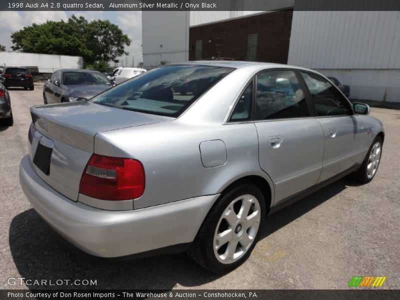 Aluminum Silver Metallic / Onyx Black 1998 Audi A4 2.8 quattro Sedan