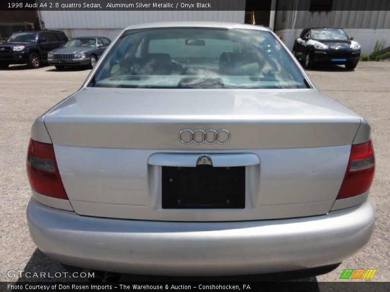 Aluminum Silver Metallic / Onyx Black 1998 Audi A4 2.8 quattro Sedan