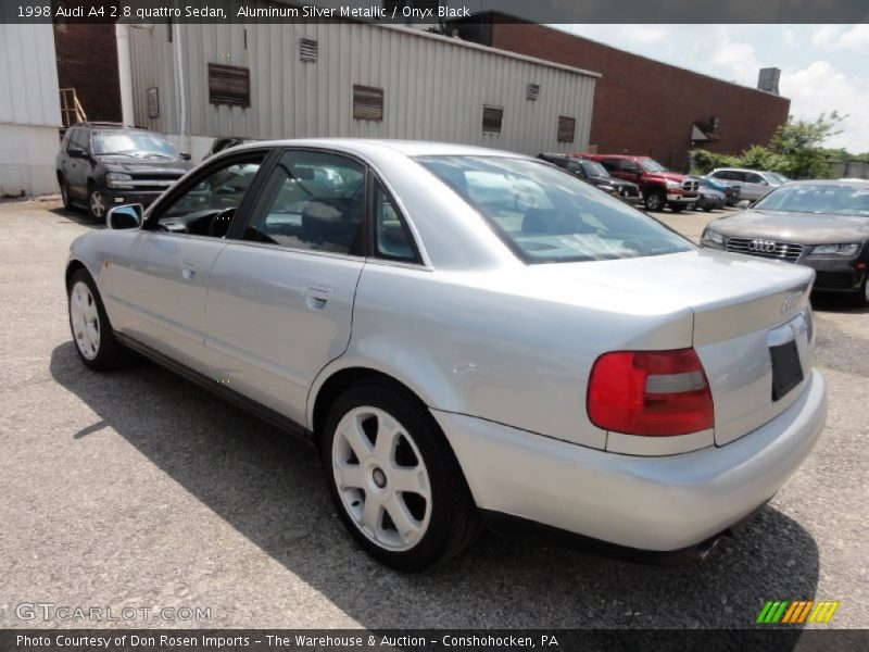 Aluminum Silver Metallic / Onyx Black 1998 Audi A4 2.8 quattro Sedan