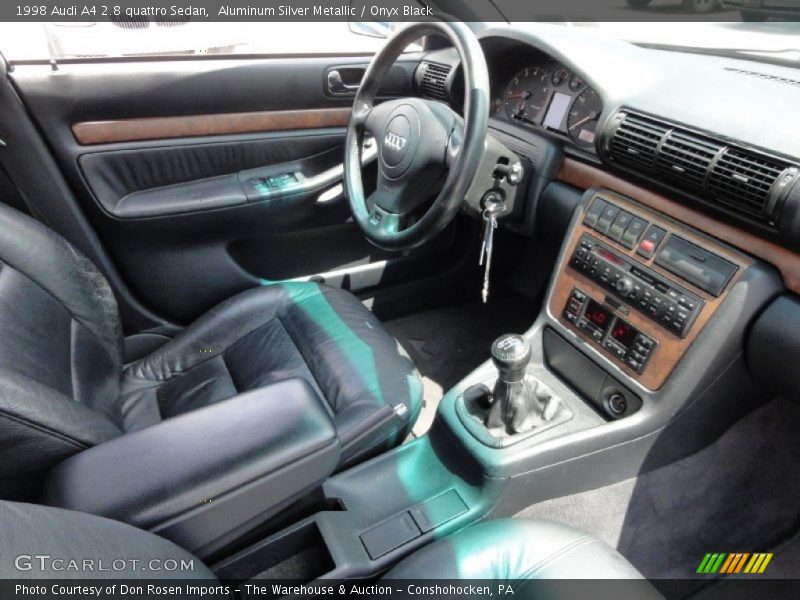 Aluminum Silver Metallic / Onyx Black 1998 Audi A4 2.8 quattro Sedan