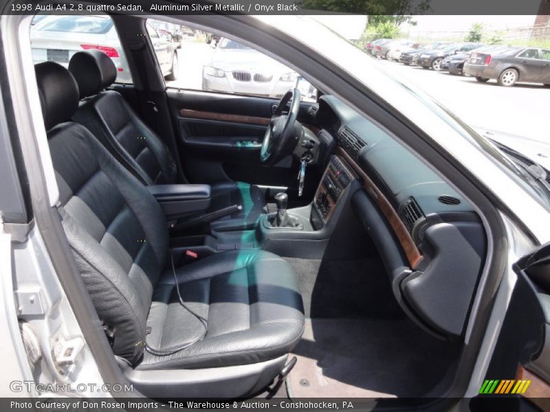 Aluminum Silver Metallic / Onyx Black 1998 Audi A4 2.8 quattro Sedan