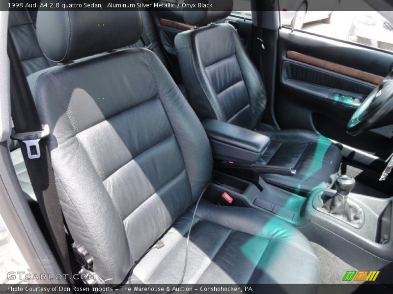Aluminum Silver Metallic / Onyx Black 1998 Audi A4 2.8 quattro Sedan