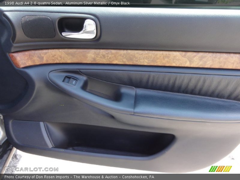 Aluminum Silver Metallic / Onyx Black 1998 Audi A4 2.8 quattro Sedan
