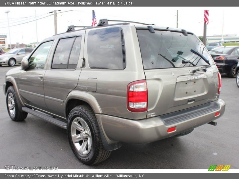 Polished Pewter Metallic / Beige 2004 Nissan Pathfinder LE Platinum 4x4