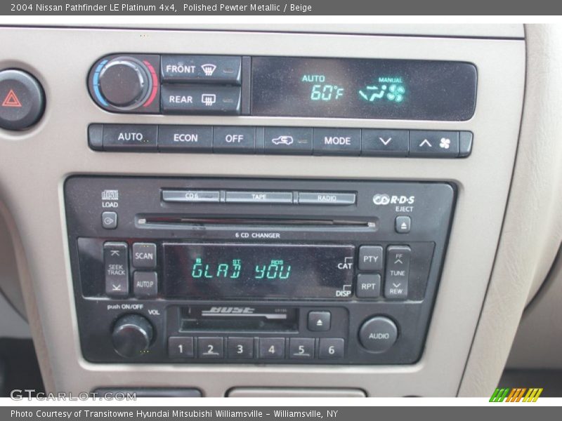 Polished Pewter Metallic / Beige 2004 Nissan Pathfinder LE Platinum 4x4