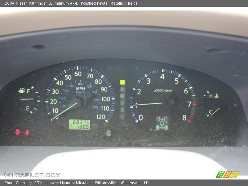 Polished Pewter Metallic / Beige 2004 Nissan Pathfinder LE Platinum 4x4