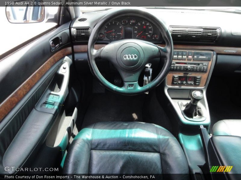 Aluminum Silver Metallic / Onyx Black 1998 Audi A4 2.8 quattro Sedan