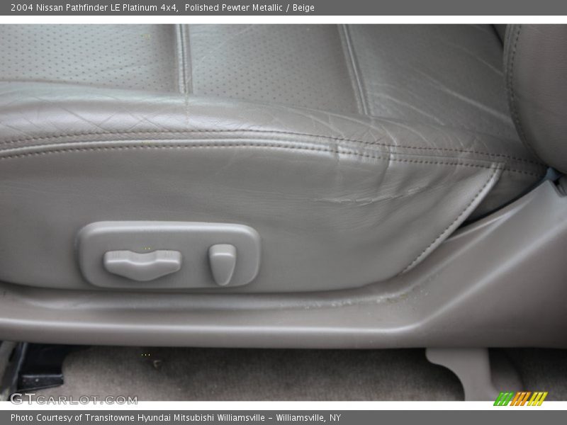 Polished Pewter Metallic / Beige 2004 Nissan Pathfinder LE Platinum 4x4