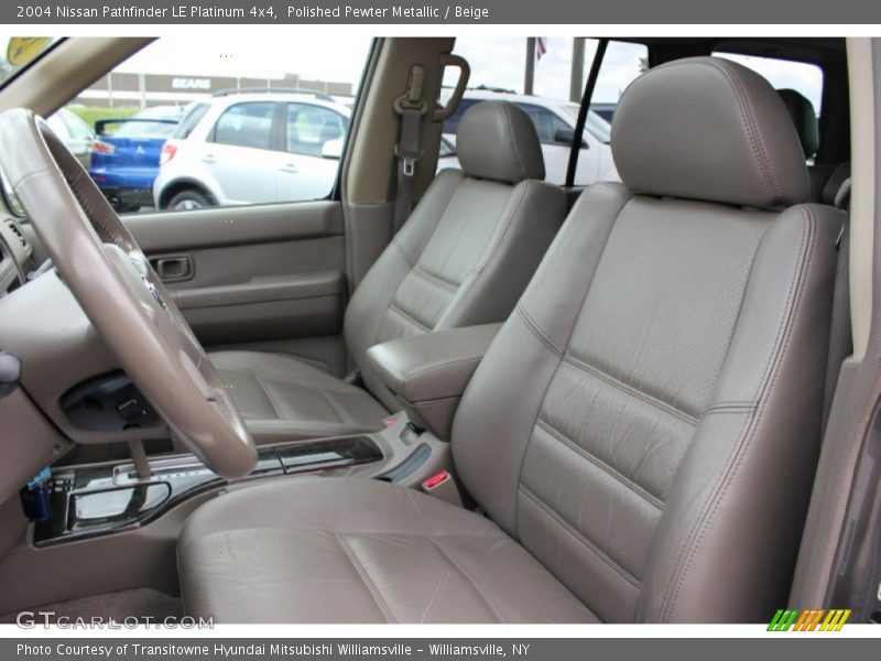 Polished Pewter Metallic / Beige 2004 Nissan Pathfinder LE Platinum 4x4