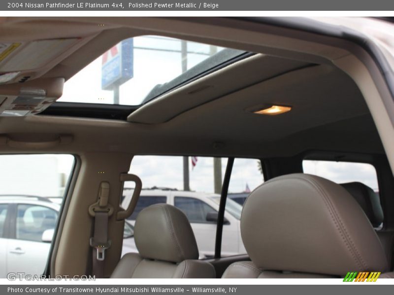 Polished Pewter Metallic / Beige 2004 Nissan Pathfinder LE Platinum 4x4