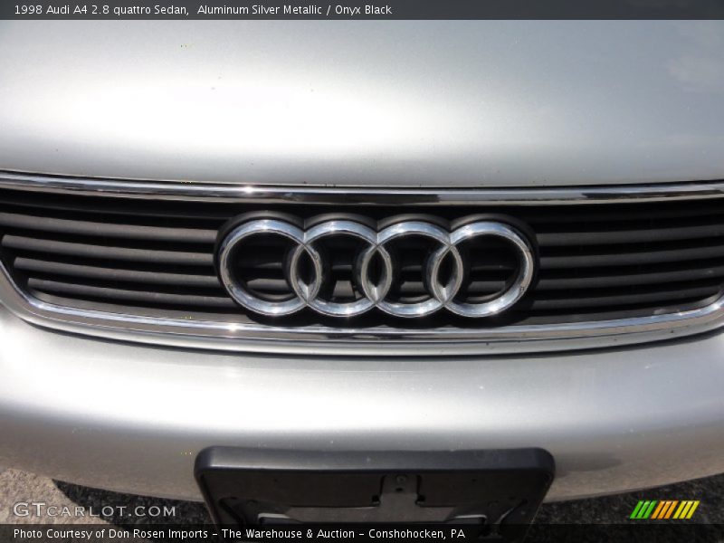 Aluminum Silver Metallic / Onyx Black 1998 Audi A4 2.8 quattro Sedan