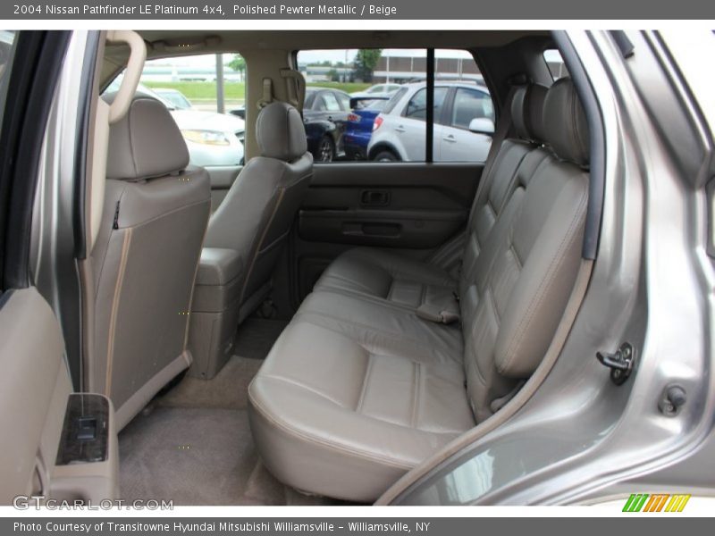 Polished Pewter Metallic / Beige 2004 Nissan Pathfinder LE Platinum 4x4