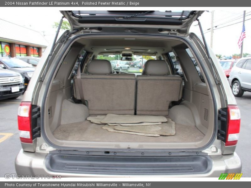 Polished Pewter Metallic / Beige 2004 Nissan Pathfinder LE Platinum 4x4