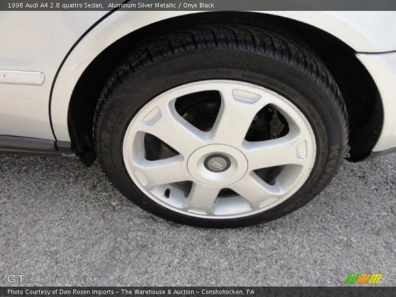 Aluminum Silver Metallic / Onyx Black 1998 Audi A4 2.8 quattro Sedan