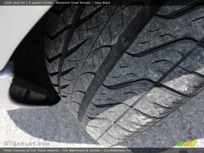 Aluminum Silver Metallic / Onyx Black 1998 Audi A4 2.8 quattro Sedan