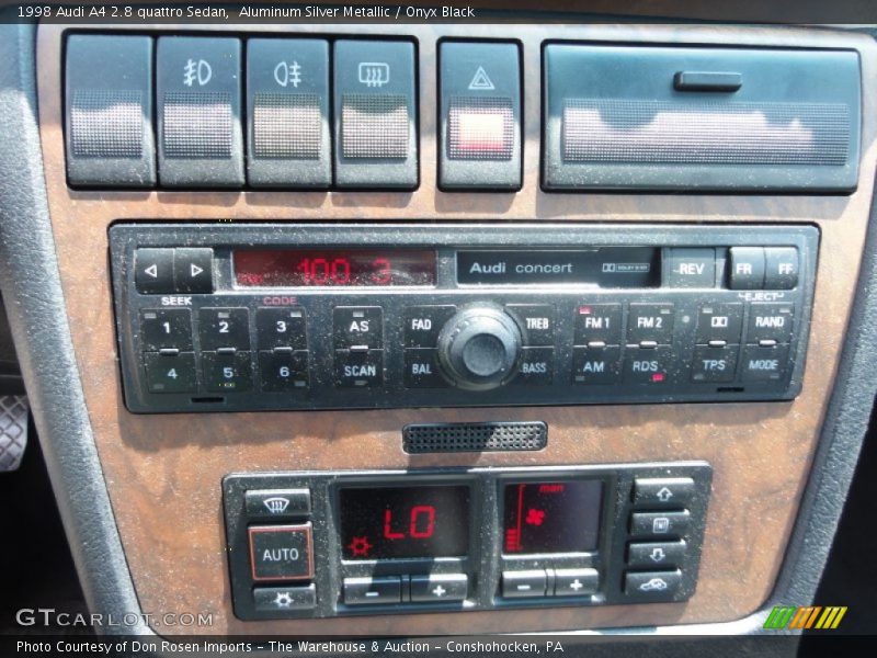 Aluminum Silver Metallic / Onyx Black 1998 Audi A4 2.8 quattro Sedan