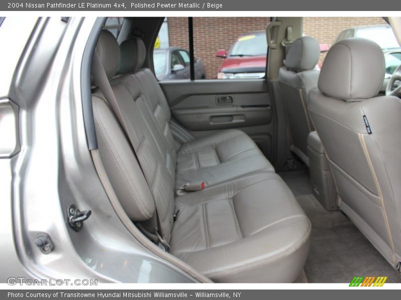 Polished Pewter Metallic / Beige 2004 Nissan Pathfinder LE Platinum 4x4