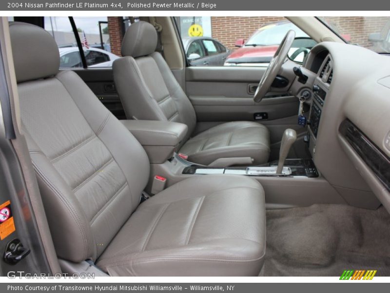 Polished Pewter Metallic / Beige 2004 Nissan Pathfinder LE Platinum 4x4