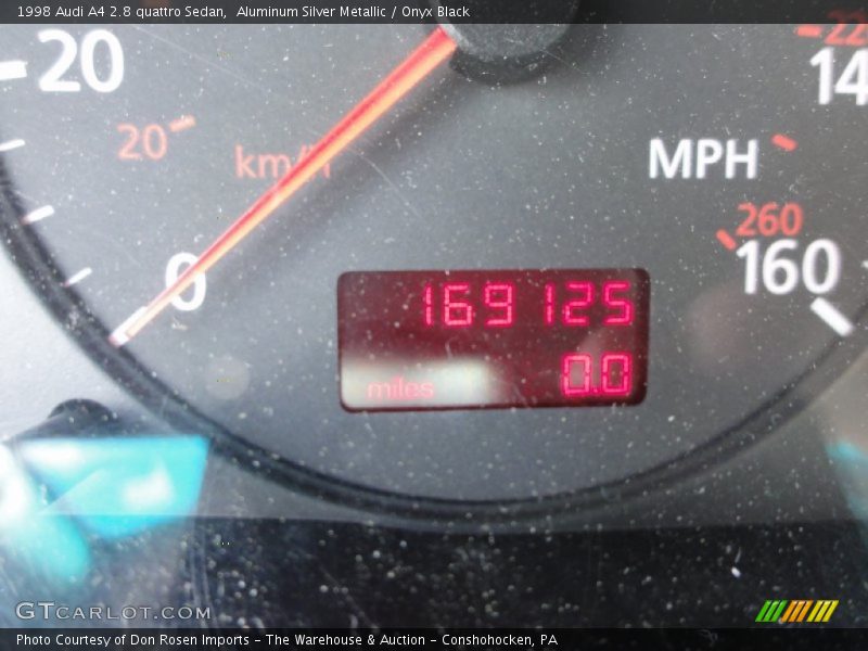 Aluminum Silver Metallic / Onyx Black 1998 Audi A4 2.8 quattro Sedan