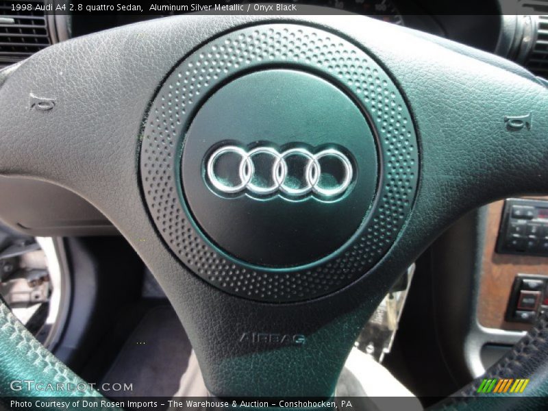 Aluminum Silver Metallic / Onyx Black 1998 Audi A4 2.8 quattro Sedan