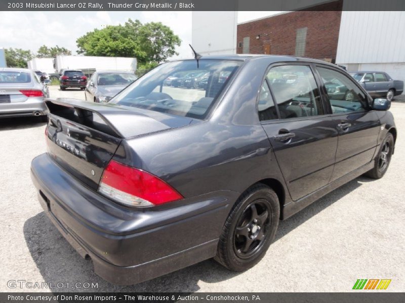 Thunder Gray Metallic / Black 2003 Mitsubishi Lancer OZ Rally