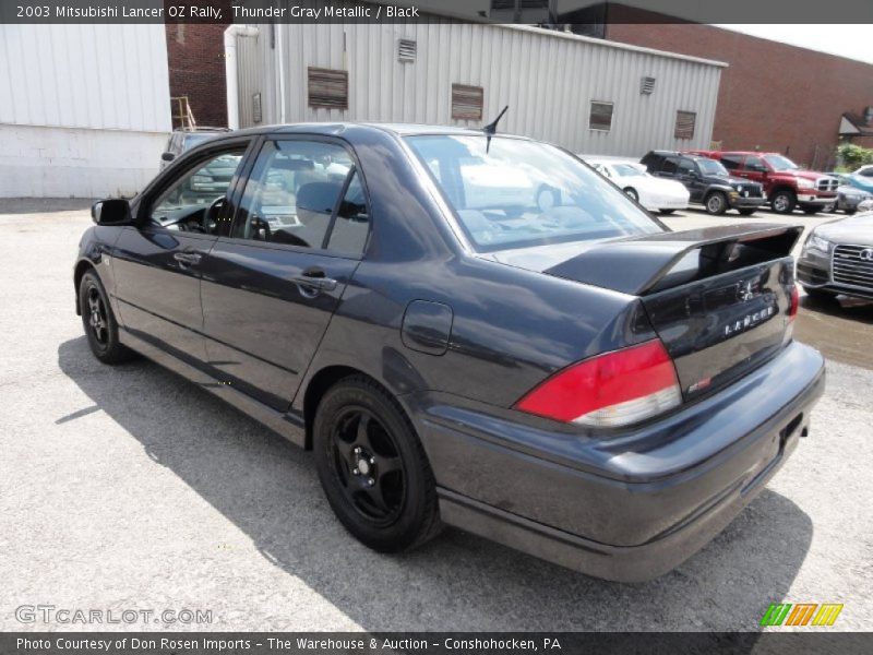 Thunder Gray Metallic / Black 2003 Mitsubishi Lancer OZ Rally
