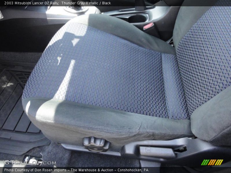 Thunder Gray Metallic / Black 2003 Mitsubishi Lancer OZ Rally