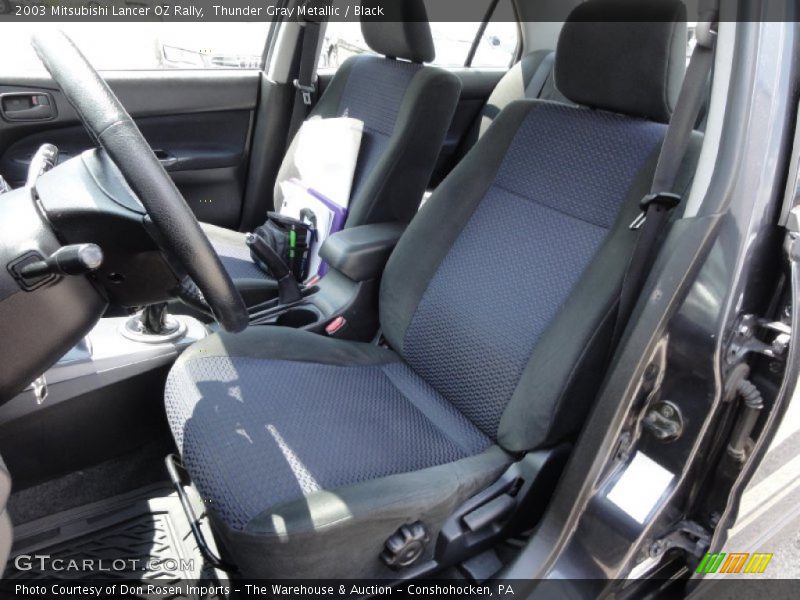 Thunder Gray Metallic / Black 2003 Mitsubishi Lancer OZ Rally