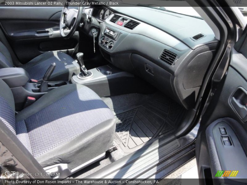 Thunder Gray Metallic / Black 2003 Mitsubishi Lancer OZ Rally