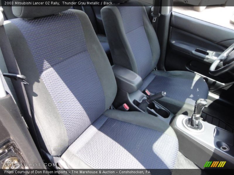 Thunder Gray Metallic / Black 2003 Mitsubishi Lancer OZ Rally