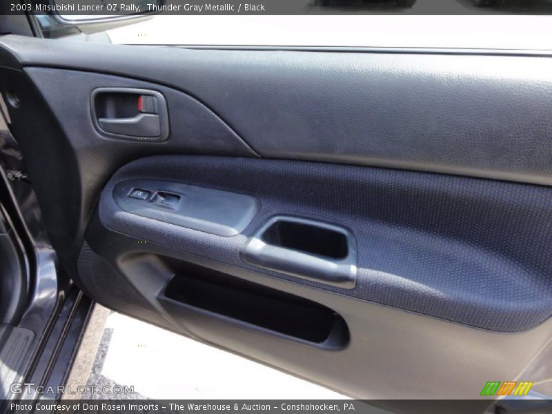 Thunder Gray Metallic / Black 2003 Mitsubishi Lancer OZ Rally