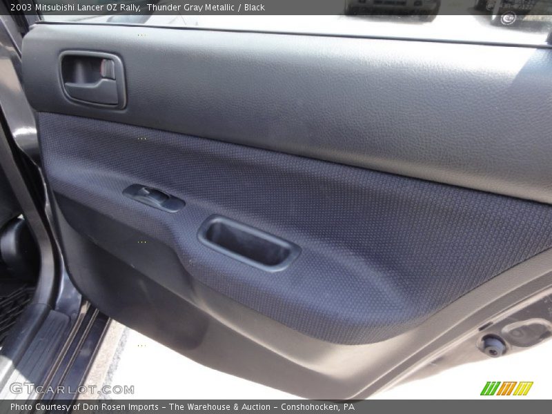 Thunder Gray Metallic / Black 2003 Mitsubishi Lancer OZ Rally