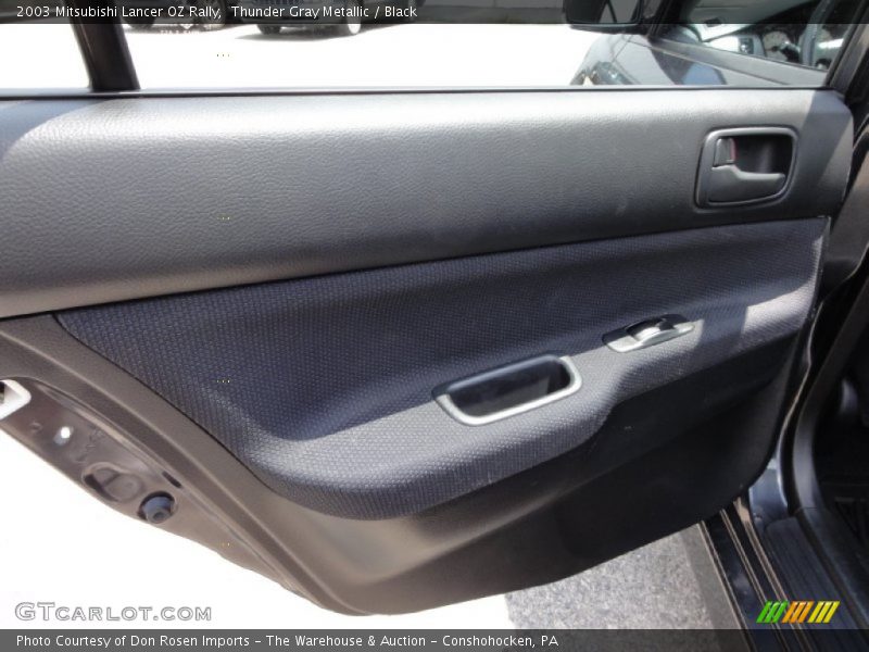 Thunder Gray Metallic / Black 2003 Mitsubishi Lancer OZ Rally