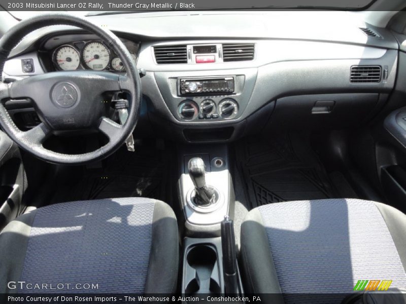 Thunder Gray Metallic / Black 2003 Mitsubishi Lancer OZ Rally